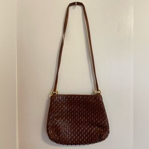 CEM Woven Leather Shoulder Bag